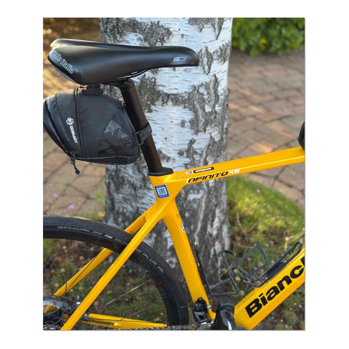 Klistermærke med QR-kode, flere størrelser